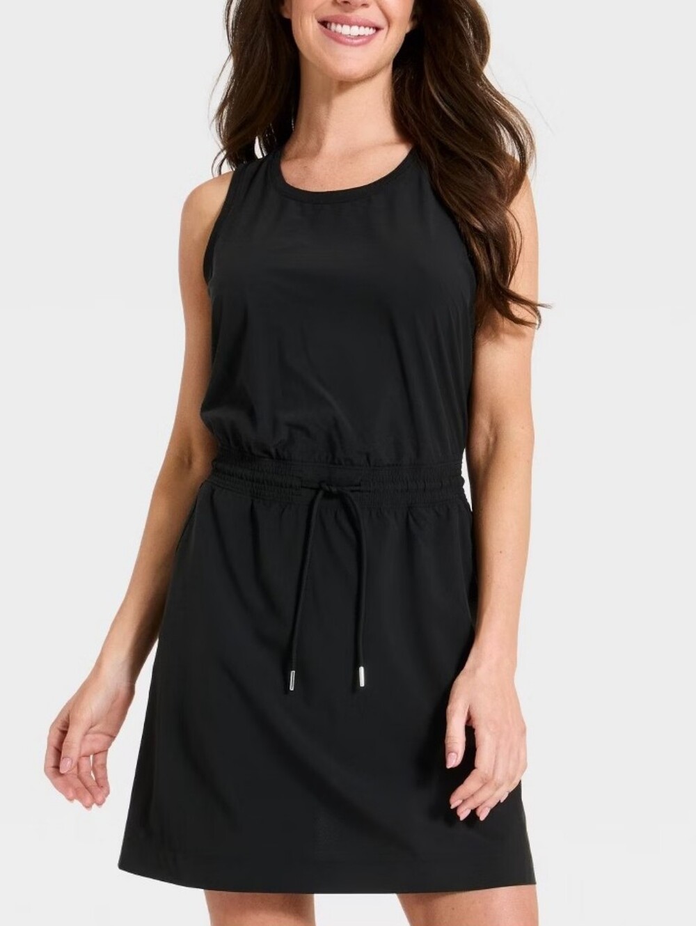 NWT All In Motion Women’s Cinched Waist Active Dress Black